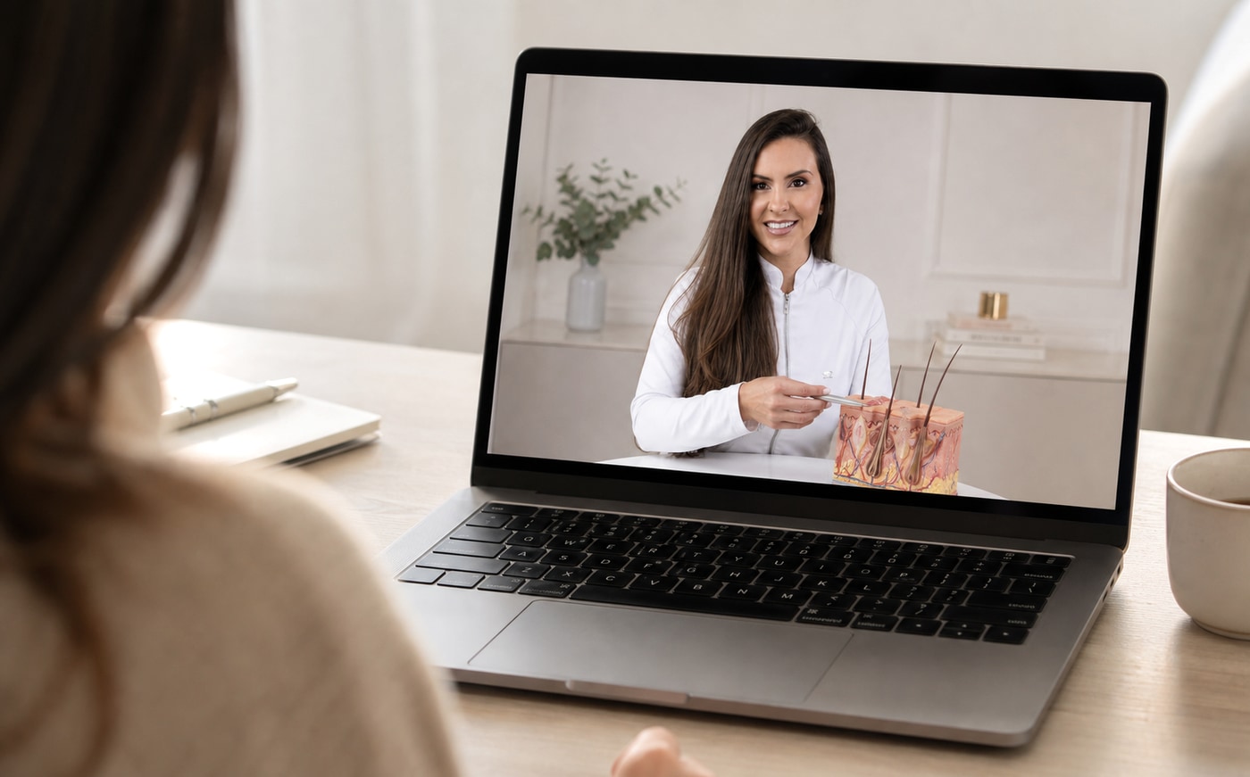 Atendimento online por vídeo chamada